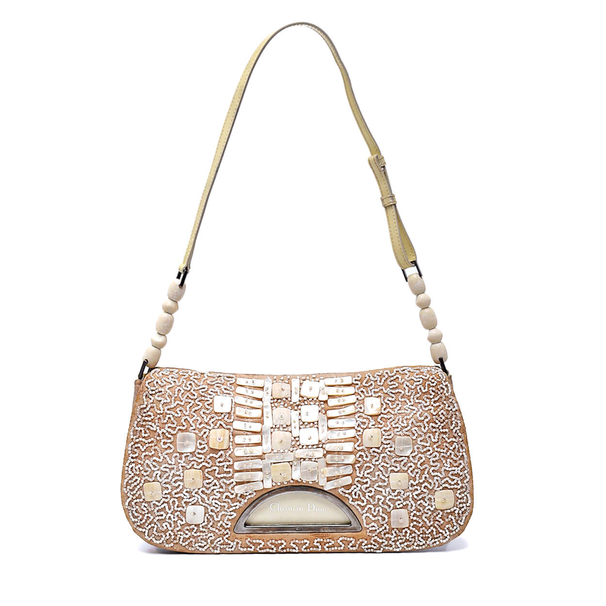 Christian Dior - Vintage Beige Malice Embellished Ltd. Edt Flap Bag